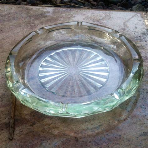 Vintage Glass Ashtray Extra Large Cigar And By Jujubefunnyfinds