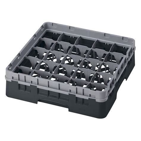 Cambro 25s318110 Camrack Glass Rack W 25 Compartments 1 Gray