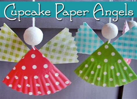 Luke 28 Cupcake Paper Angels Christmas Craft Christianity Cove
