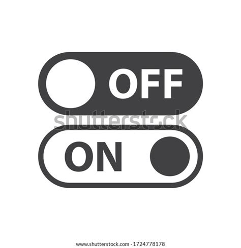 On Off Vector Icon Switch Button Stock Vector Royalty Free 1724778178