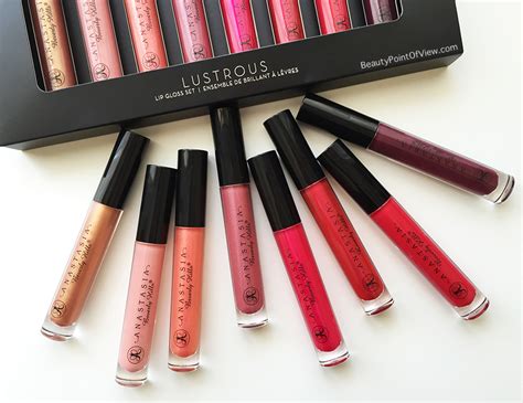 anastasia beverly hills lustrous lipgloss set beauty point of view