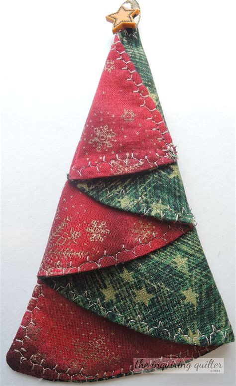 Folded Fabric Christmas Tree Ornament — The Inquiring Quilter