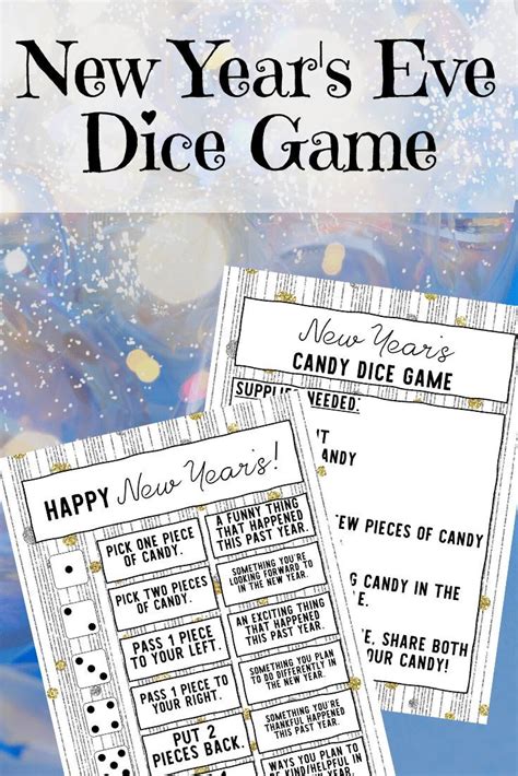 Free Printable New Years Eve Games