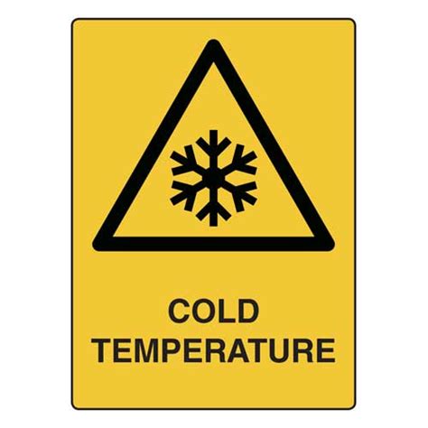 Cold Temperature Safety Signs Direct