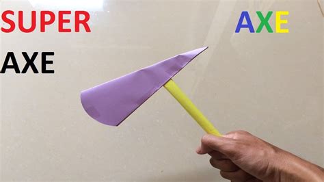How To Make Paper Axe How To Make An Axe With Paper Easy Tutorial