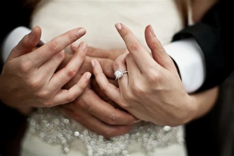 Artistic Wedding Photography Diamond Engagement Ring Shot