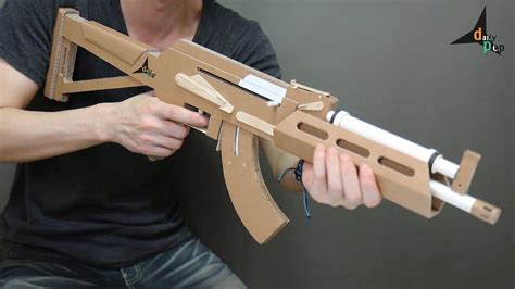 Gun Papercraft Fully Functioning Cardboard As 50 Sniper Rifle