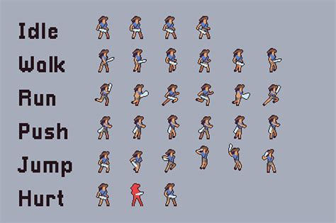 3 Character Sprite Sheets