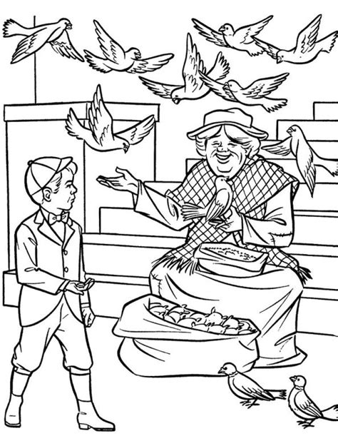 Charming beautiful free happy feet 2 cartoon coloring pages for. Kids-n-fun.com | 17 coloring pages of Mary Poppins