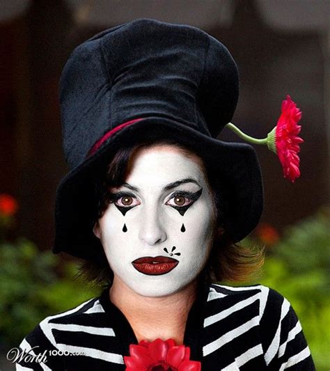 Celebrity Mimes 2 Worth1000 Contests Amy Mimehouse Clowns Pinterest Amy Winehouse And