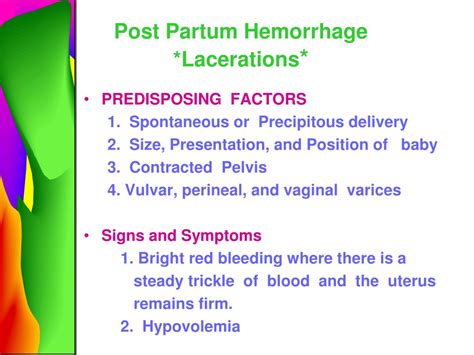 Ppt Complications Of Postpartum Powerpoint Presentation Id343782