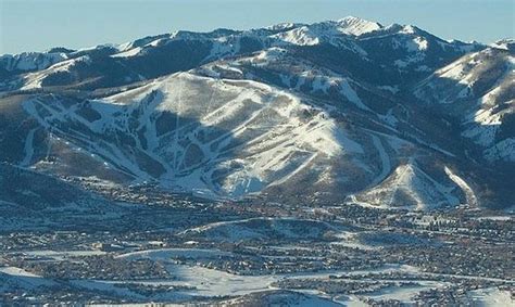 Aerial View Of Park City Mountain Resort And The Wasatch Mountains
