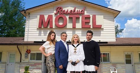 The rose family has to. The motel from Schitt's Creek is going up for sale ...