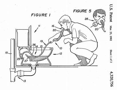 Patent Toilet Drawing Funny Things Section Invention