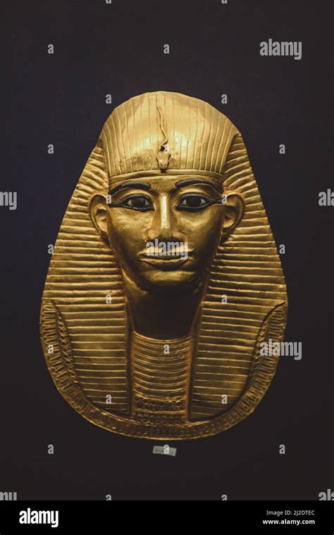 Golden Mask Of Ancient Egyptian Pharaoh Tutankhamun In The Cairo Egyptian Museum The Oldest