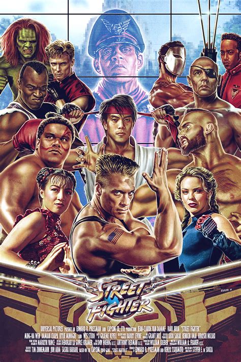 Street Fighter The Movie Poster By Eddieholly On Deviantart