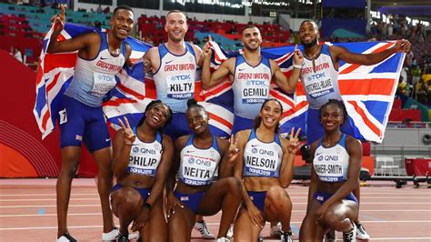 Zharnel hughes clinches his first major title. Britain win silvers in both 4x100m relays - Eurosport