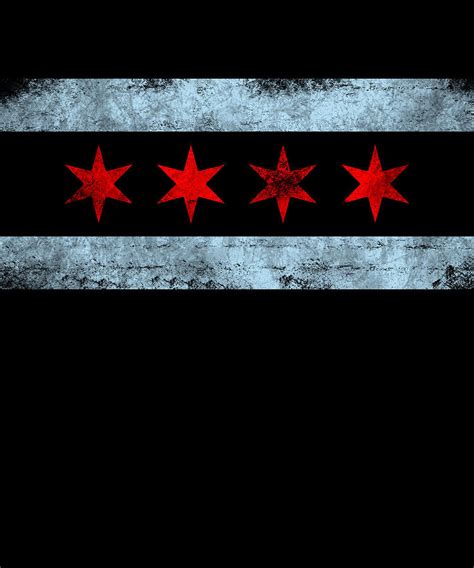 Chicago Flag Skyline Apparel Digital Art By Michael S Fine Art America