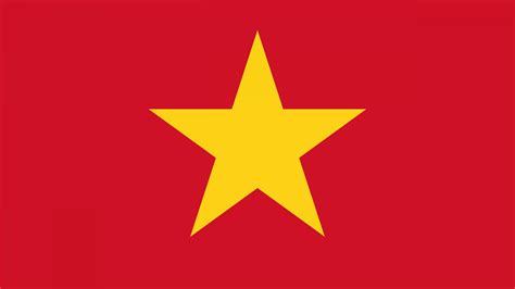 Stolz leuchtet sie in tiefen rot mit goldenem stern in zentrum des rechteckigen tuches. Vietnam Flag - Wallpaper, High Definition, High Quality ...