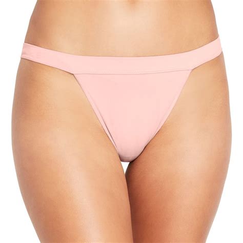 Juniors SOÂ Seamless String Bikini Panty Brt Pink String bikinis