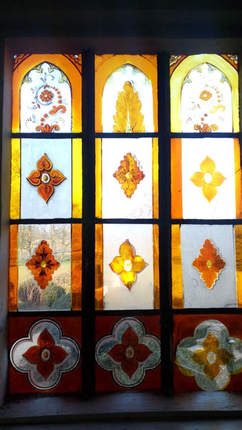 Tudor Painted Stained Glass Windows In Newark Park Hunting Lodge