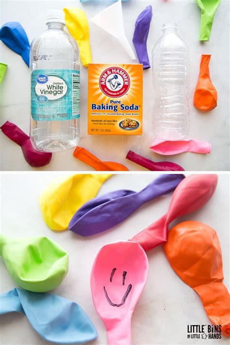 Baking Soda And Vinegar Balloon Experiment For Kids Education