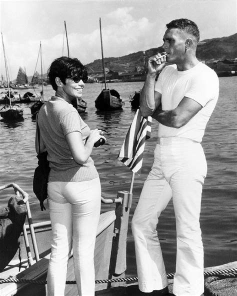 Steve Mcqueen And His Wife Neile Taken While Filming Sand Pebbles