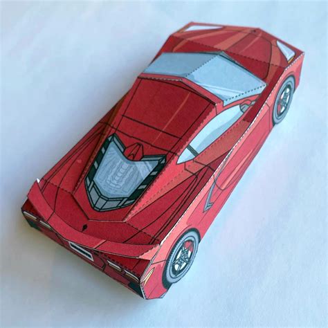 Chris Philpot C8 Corvette Paper Craft