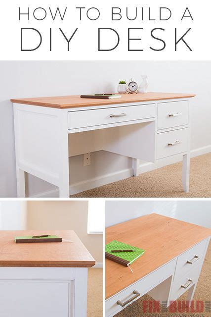 How To Build A Desk With Drawers Diy Desk Plans Fixthisbuildthat In