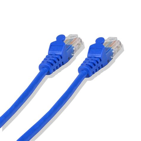 The wires should extend only 1/2 inch from the blue cut sleeve. 5Ft Cat6 Ethernet RJ45 Lan Wire Network Blue UTP 5 Feet Patch Cable (5 Pack) 804551052088 | eBay