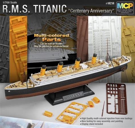 Academy 14214 700 Rms Titanic Mcp Ship Model Kit Centenary