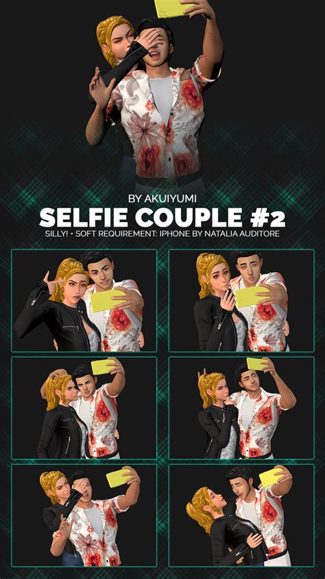 Selfie Poses 2 Silly Free 17jun22 Akuiyumi On Patreon Sims 4