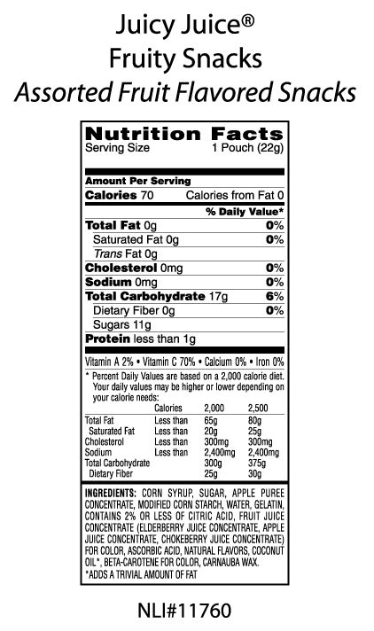 Fruit Snack Nutrition Label Pensandpieces