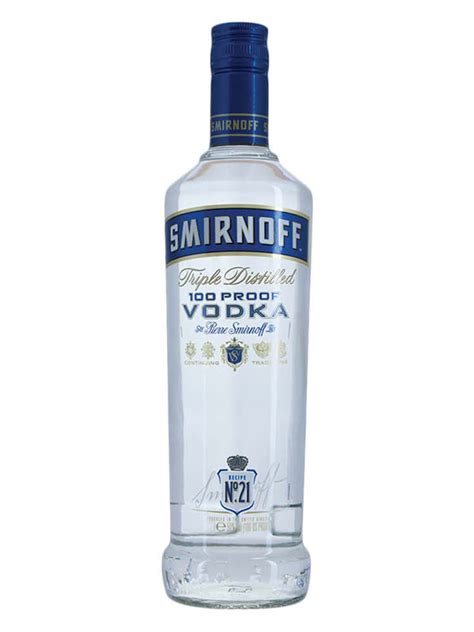 Buy Smirnoff Blue Label 100 Proof Export Strength Vodka 1 Litre Online