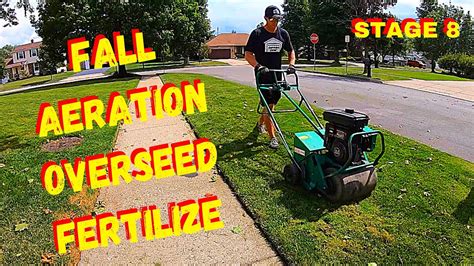 Lawn Fertilizing Program Stage 8 How To Aerate Overseed And Fertilize