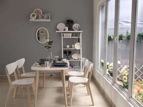 model meja makan minimalis terbaru  kayu kaca dekor rumah