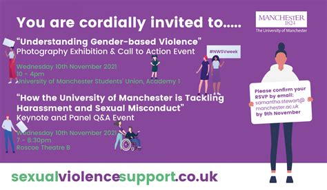University Of Manchester Events For North West Sexual Violence