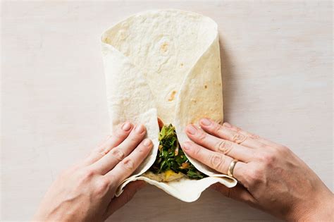 How To Fold A Wrap Step By Step Epicurious