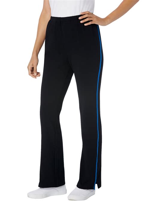 Woman Within Woman Within Women S Plus Size Tall Stretch Cotton Side Stripe Bootcut Pant Pant