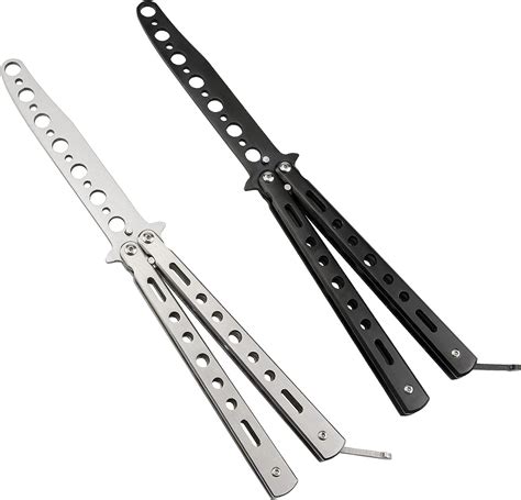 Jiuai Butterfly Knife Stainless Steel Balisong Trainer Martial Arts