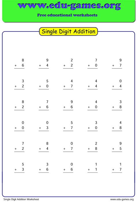 Addition And Subtraction Worksheet Generator