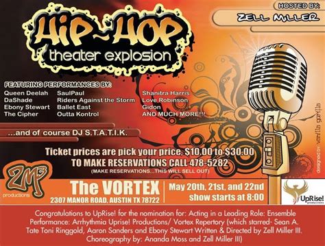 Austin Hip Hop Scene Hip Hop Theater Explosion The Vortex May 20 22 2010