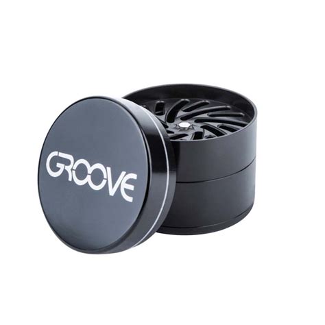 Groove 4 Part Grinder By Aerospaced Practically Famous Herbalize Store