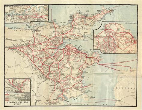 Great Western Railway Poster Map Scan Print Network Rail Etsy