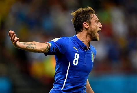 italy midfielder claudio marchisio celebrates the opening goal in the 35th minute against
