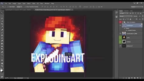 Minecraft Profile Picture Speedart Explodingart V2 Youtube