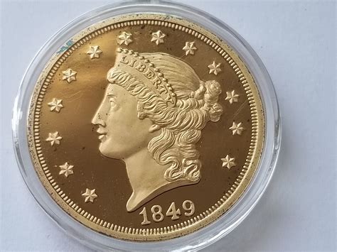 1849 20 Double Eagle Gold Plated Copy Property Room