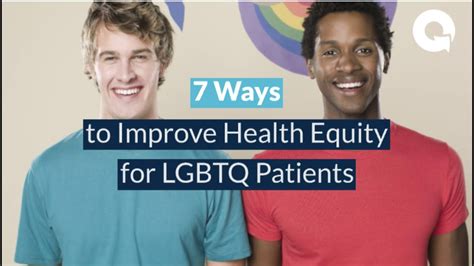 7 Ways To Ensure Health Equity For Lgbtq Patients Youtube