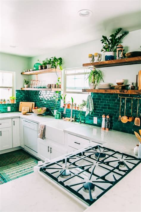 This is the space where meals are created, new. Digging emerald green interiors - ¡Colour Your Casa!
