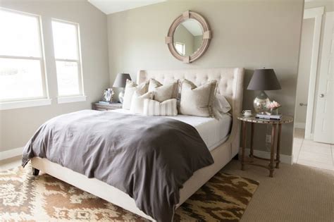 Brown And Cream Bedrooms Transitional Bedroom